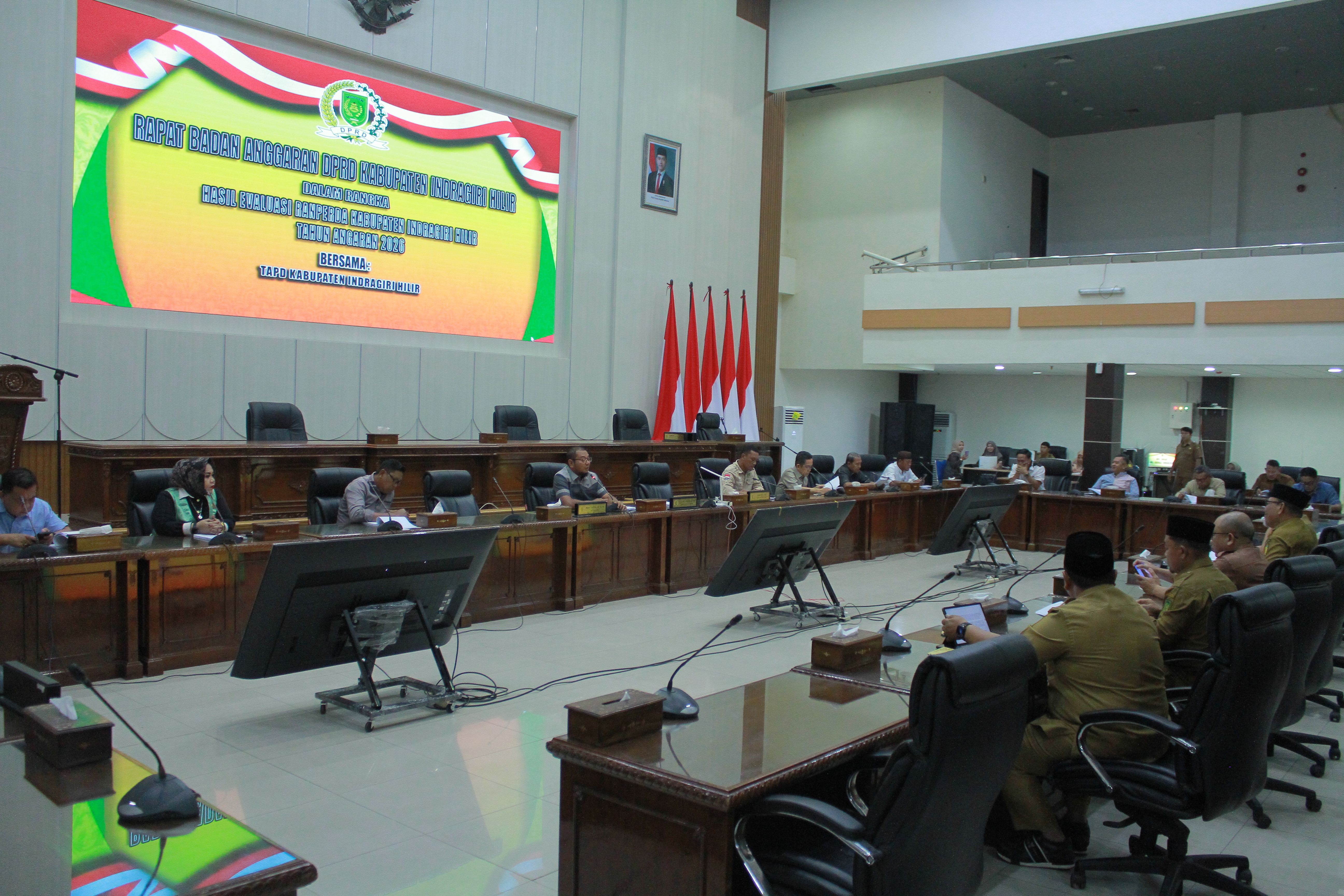 DPRD Kabupaten Indragiri Hilir Laksanakan Rapat Badan Anggaran Pembahasan Penyempurnaan Ranperda tentang APBD Tahun Anggaran 2026 Hasil Evaluasi Gubernur Riau