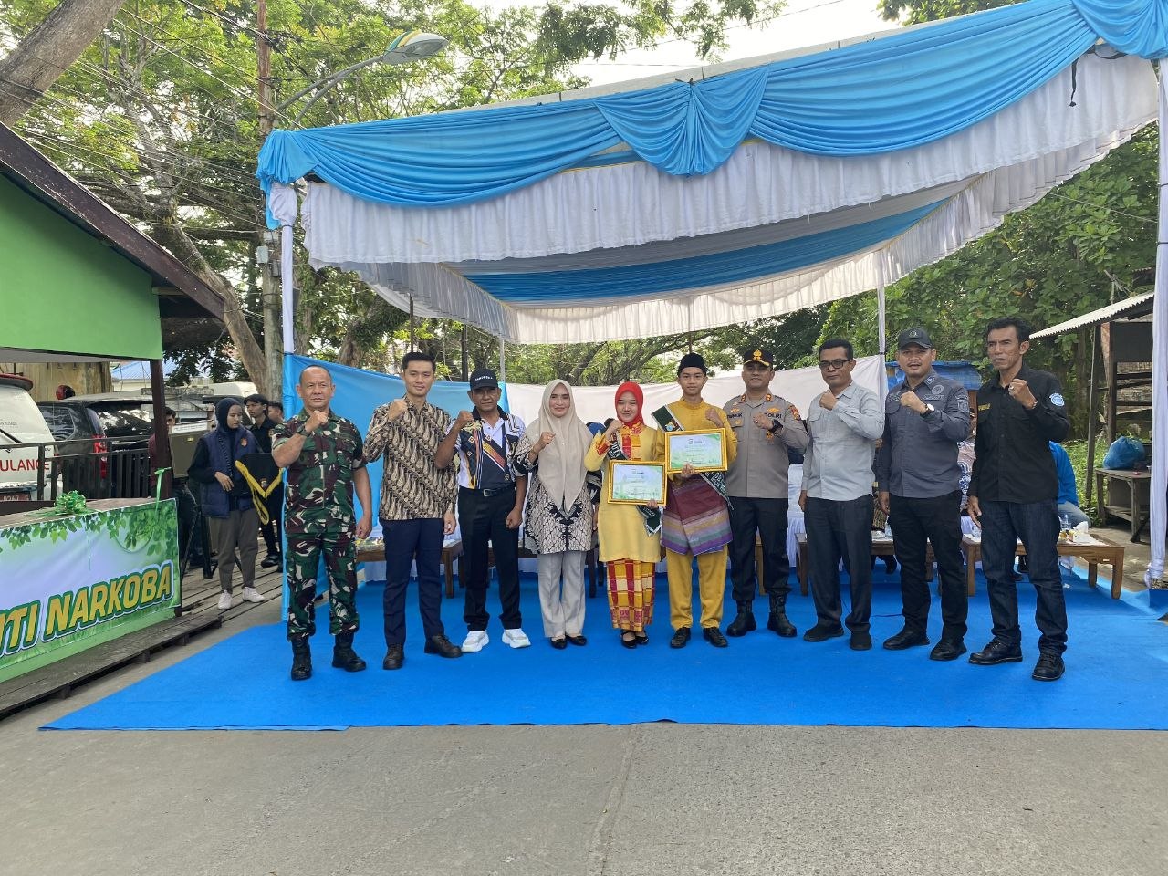 Anggota Komisi I DPRD Inhil Hadiri Penunjukan Duta Anti Narkoba dan Revitalisasi Kampung Tangguh