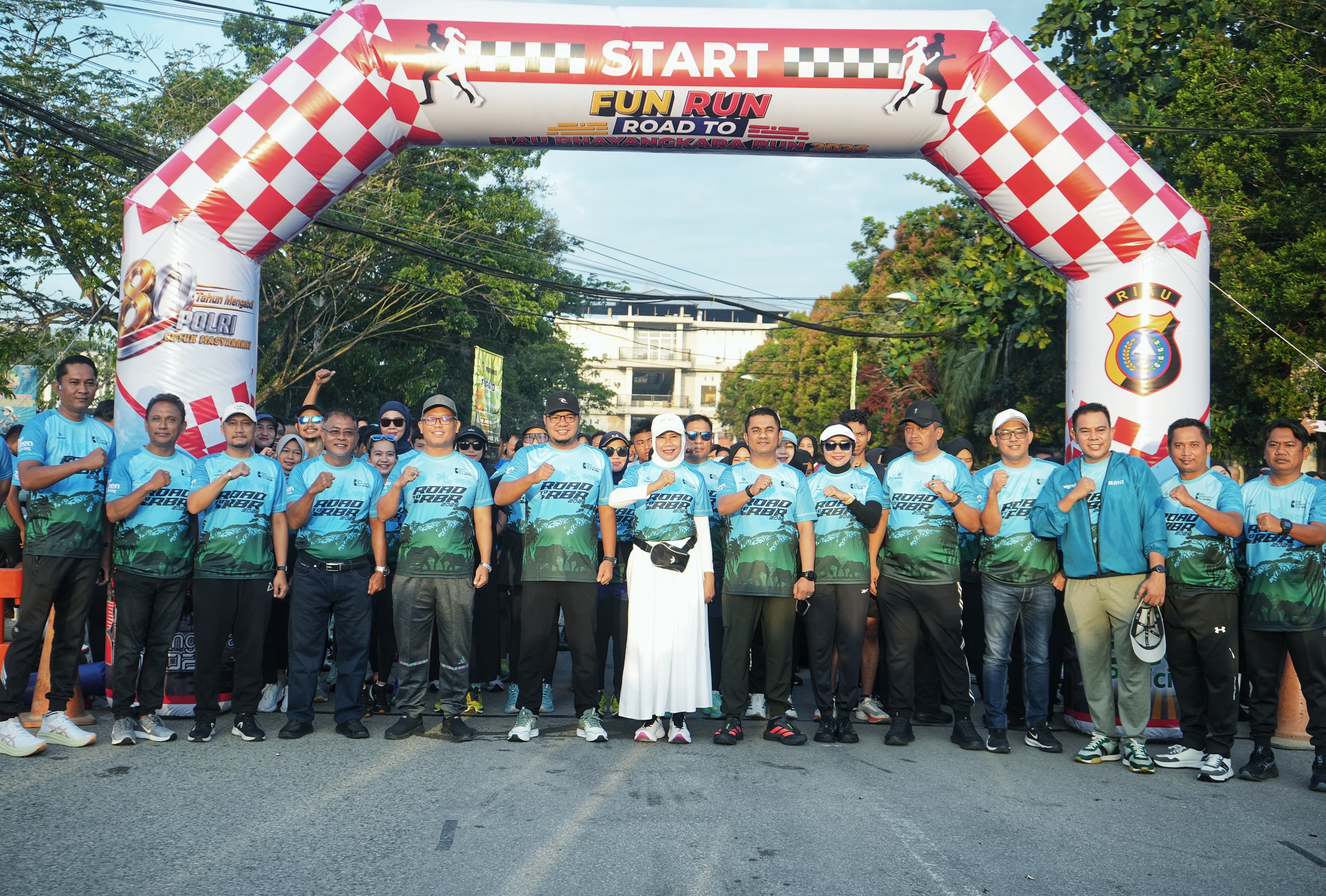 Ketua DPRD Inhil Hadiri Road To Bhayangkara Run dalam Rangka Hari Bhayangkara ke-80