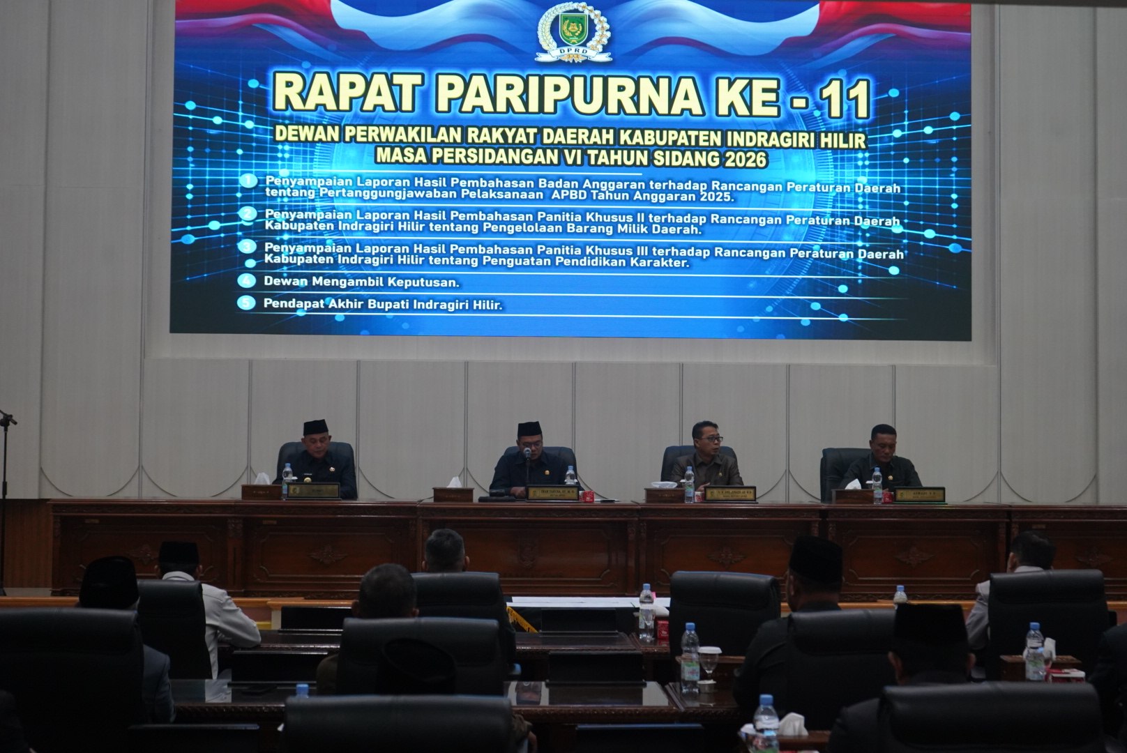DPRD Kabupaten Indragiri Hilir Gelar Rapat Paripurna Ke-11 Masa Persidangan VI Tahun Sidang 2026