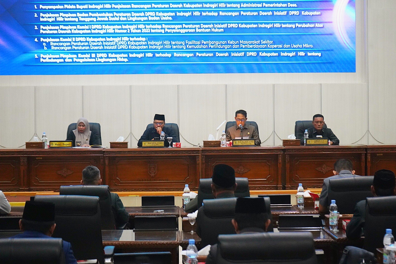 DPRD Inhil Pimpin Rapat Paripurna Ke-12