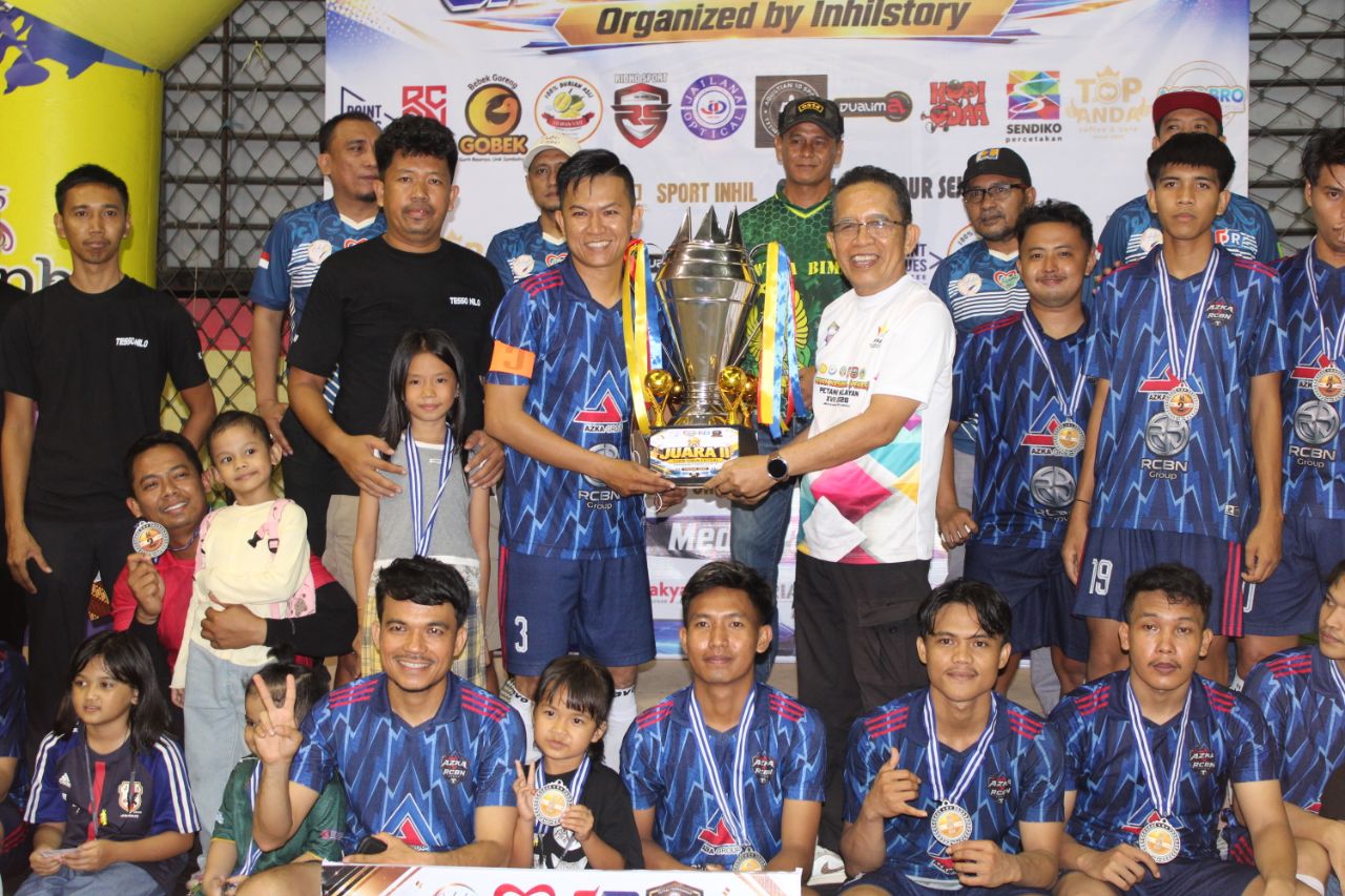 Komisi II DPRD Inhil Hadiri Penutupan Turnamen Futsal Sahabat Hati Cup 3