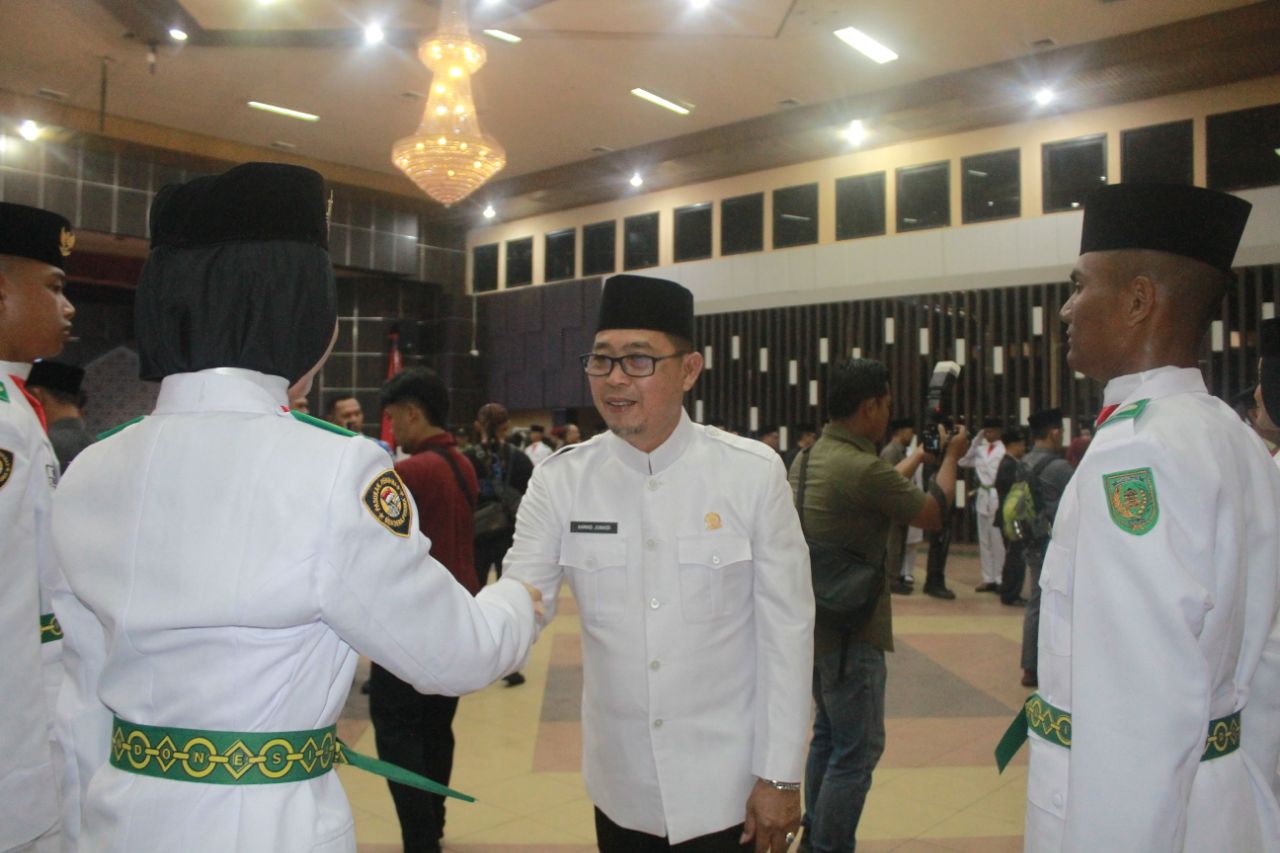 Wakil Ketua I DPRD Inhil Hadiri Pengukuhan Paskibraka Kabupaten Indragiri Hilir Tahun 2026